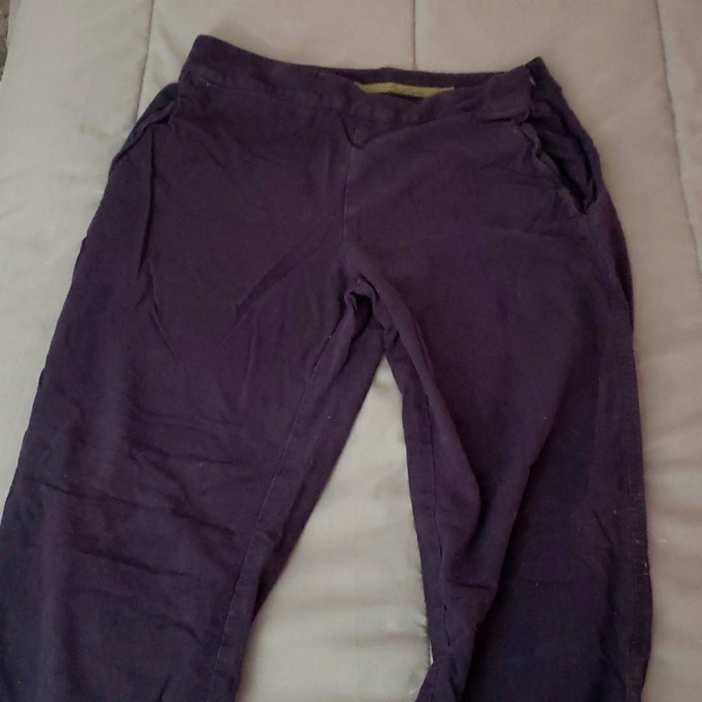ENZO COSTA BLACK LINEN PANTS SIZE 1